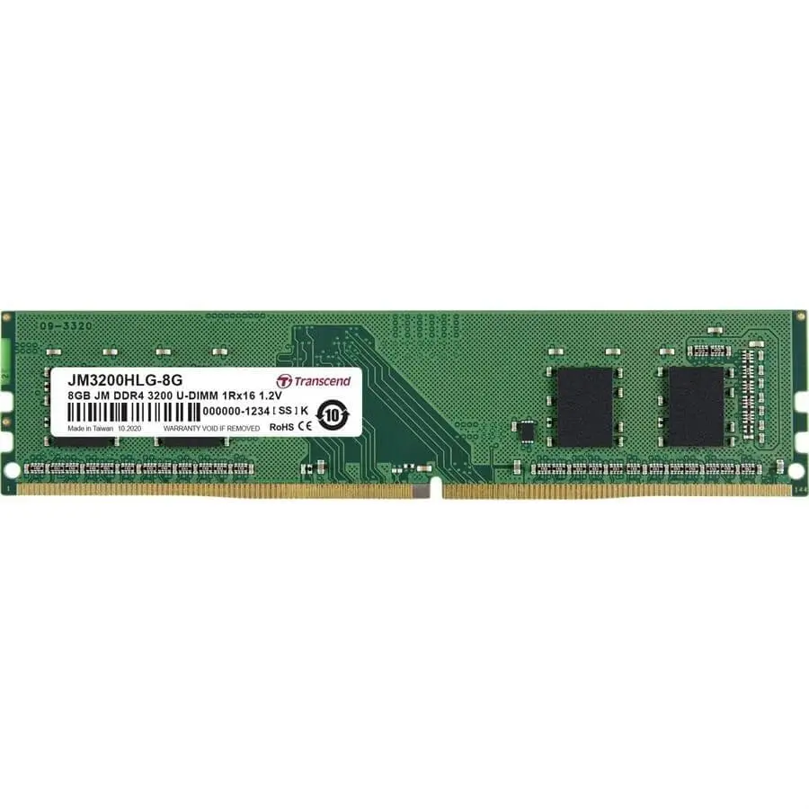 transcend 8gb 3200mhz 19643 687794 030921050610
