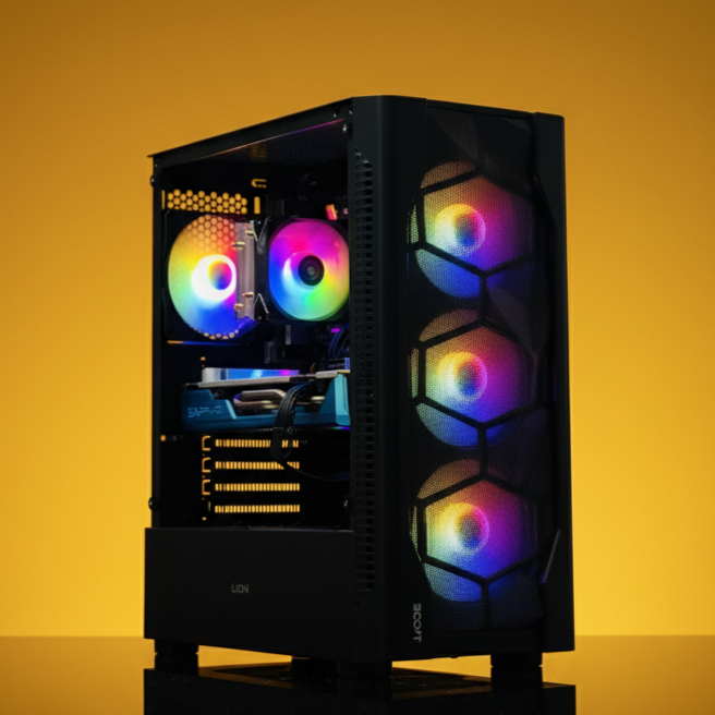 Boost Lion Black 12 Red Tech Gaming Store Gaming PC11