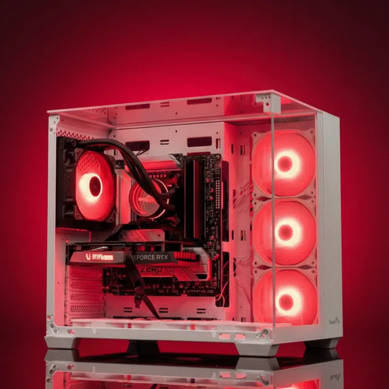 Thunder Battle Station Red Tech Gaming Store Gaming PC